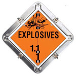 Aluminum Standard DOT Flip Placard - 81-EXPLO Product Image 