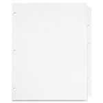 Cardinal Write 'n Erase Mylar Tab Dividers - 5 x Divider(s) - Write-on Tab(s) - 5 Tab(s)/Set - 9" Divider Width x 11" Divider Length - Letter Product Image 