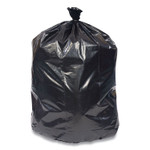Coastwide Professional High-Density Can Liners, 45 gal, 22 mic, 40" x 48", Black, 25 Bags/Roll, 6 Rolls/Carton (CWZ814867) Product Image 