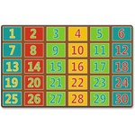 Flagship Carpets Fun 123s Color Square Rows Rug - FCIFE37744A Product Image 