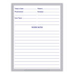 Ghent Hospital Magnetic Whiteboard, 24 x 36, White/Blue Surface, Satin Aluminum Frame Product Image 