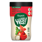 Campbell's Well Yes Tomato and Sweet Basil Sipping Soup, 11.2 oz Cup, 8/Carton Product Image 
