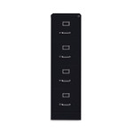Hirsh Industries Vertical Letter File Cabinet, 4 Letter-Size File Drawers, Black, 15 x 26.5 x 52 (HID14105) Product Image 