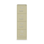 Hirsh Industries Vertical Letter File Cabinet, 4 Letter-Size File Drawers, Putty, 15 x 22 x 52 (HID17891) Product Image 