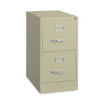 Hirsh Industries Vertical Letter File Cabinet, 2 Letter-Size File Drawers, Putty, 15 x 22 x 28.37 (HID17889) Product Image 