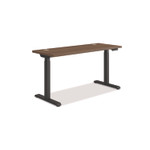 HON Coordinate Height Adjustable Desk Bundle 2-Stage, 58" x 22" x 27.75" to 47", Pinnacle\Black Product Image 