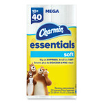 Charmin Essentials Soft Bathroom Tissue, Septic Safe, 2-Ply, White, 352 Sheets/Roll, 30 Rolls/Carton Product Image 