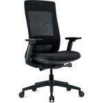 Eurotech Elevate Chair - Black Seat Color - Fabric Seat Material - Black Back Color - Mesh Back Material - Black Frame Color Product Image 