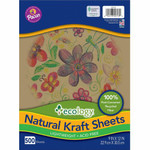Ecology Natural Kraft Sheets - Drawing, Project, Art, Craft Project, Decoration - 500 Piece(s) - PAC5713 Product Image 