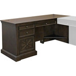 Martin Kingston Desk with Pedestal Box 1 of 2 - L-shaped - 30" Height x 66" Width x 30" Depth - Total Drawer(s): 4 - MRTIMKN684R Product Image 