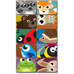 Ashley Keyhole Kritters Mini Whiteboard Erasers Pack - 2" Width x 1.25" Length - ASH78001 Product Image 