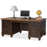 Martin Hartford Double Pedestal Desk - 31" Height x 69.5" Width x 30" Depth - Total Drawer(s): 7 - Double Pedestal - Material: Wood Veneer - MRTIMHF680 Product Image 
