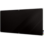 Ghent Harmony Dry Erase Board - 72" (6 ft) Width x 48" (4 ft) Height - Tempered Glass Surface - GHEHMYSM46BK Product Image 