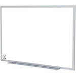 Ghent Hygienic Porcelain Whiteboard with Aluminum Frame - 48" (4 ft) Width x 48" (4 ft) Height - White Porcelain Steel Surface - GHEM4444 Product Image 