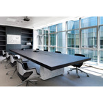 Ghent Grid Whiteboard - 96" (8 ft) Width x 48" (4 ft) Height - White Steel Surface - Satin Aluminum Frame - Rectangle - GHEGRPM322G48 Product Image 