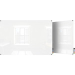 Ghent Harmony Dry Erase Board - 48" (4 ft) Width x 36" (3 ft) Height - Tempered Glass Surface - White Back - Rectangle - GHEHMYSM34WH Product Image 