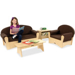 Jonti-Craft Komfy Living Room Set Espresso - Rounded Edge - Finish: Espresso - JNT3775JC Product Image 
