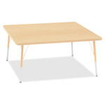Jonti-Craft Berries Adult Height Maple Top/Edge Square Table - Laminated Square, Maple Top - Four Leg Base - 4 Legs - Height Adjustable - 24" to 31" Adjustment - 48" Table Top Length x 48" Table Top Width x 1.13" Table Top Thickness - JNT6418JCA251 Product Image 
