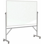 Ghent Dry Erase Board - 72" (6 ft) Width x 48" (4 ft) Height - White Surface - Satin Aluminum Frame - GHEARMM46 Product Image 