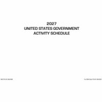 Unicor Flip Style Activity Schedule Calendar - UCR6650588 Product Image 