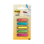 Post-it Flags Arrow 0.5" Page Flags, Five Assorted Bright Colors, 20/Color, 100/Pack View Product Image