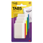 Post-it Tabs Lined Tabs, 1/5-Cut, Assorted Colors, 2" Wide, 24/Pack (MMM686F1) View Product Image