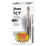 Pentel Icy Mechanical Pencil Value Pack, 0.5 mm, HB (#2), Black Lead, Translucent Ice/Black Barrel, 24/Pack View Product Image