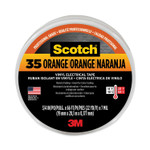 3M Scotch 35 Vinyl Electrical Color Coding Tape, 3" Core, 0.75" x 66 ft, Orange (MMM10869) View Product Image