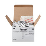 Command General Purpose Hooks, Medium, Metal, White, 2 lb Capacity, 35 Hooks and 40 Strips/Pack (MMM17065S35NA) View Product Image