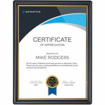 Golite nu-dell EZ Mount Wall Frame - Holds 8.50" x 11" Insert - Plastic - Black, Gold Product Image 