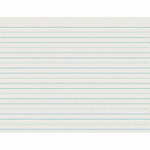 Pacon Skip - A - Line Ruled Newsprint - Letter - 500 Sheets - 0.75" Ruled Product Image 