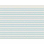 Pacon Skip - A - Line Ruled Newsprint - Letter - 500 Sheets - 0.50" Ruled Product Image 