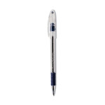 Pentel R.S.V.P. Ballpoint Pen, Stick, Fine 0.7 mm, Blue Ink, Clear/Blue Barrel, Dozen (PENBK90C) View Product Image