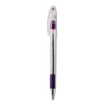 Pentel R.S.V.P. Ballpoint Pen, Stick, Fine 0.7 mm, Violet Ink, Clear/Violet Barrel, Dozen (PENBK90V) View Product Image