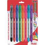 Pentel R.S.V.P. Multi Pack Stick Ballpoint Pens - 1 mm Medium Pen Point - Refillable - Assorted Ink - Assorted Barrel Product Image 