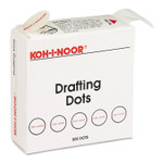 Koh-I-Noor Adhesive Drafting Dots, 0.88" dia, Dries Clear, 500/Box View Product Image