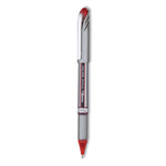 Pentel EnerGel NV Gel Pen, Stick, Medium 0.7 mm, Red Ink, Gray/Black/Red Barrel, Dozen (PENBL27B) View Product Image