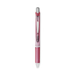 Pentel EnerGel RTX Gel Pen, Retractable, Medium 0.7 mm, Black Ink, Pink/Silver Barrel, 3/Pack (PENBL77PBP3ABC) View Product Image