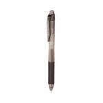 Pentel EnerGel-X Gel Pen, Retractable, Fine 0.5 mm Needle Tip, Black Ink, Clear/Black Barrel, 24/Pack (PENBLN105ASW2) View Product Image
