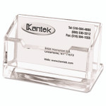 Kantek Acrylic Business Card Holder, Holds 80 Cards, 4.1 x 1.9 x 2.1, Clear View Product Image