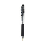 Pentel WOW! Gel Pen Bonus Pack, Retractable, Medium 0.7 mm, Black Ink, Clear/Black Barrel, 24/Pack (PENK437ASW2) View Product Image