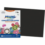 Prang Construction Paper - Multipurpose - 12" Width x 18" Length - Black Product Image 