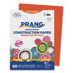 Prang SunWorks Construction Paper, 50 lb Text Weight, 9 x 12, Orange, 50/Pack View Product Image