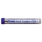 Pentel Eraser Refills for Pentel Champ, e-sharp, Jolt, Icy and Quicker Clicker Pencils, Cylindrical Rod, White, 5/Tube (PENPDE1) View Product Image