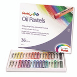 Pentel Oil Pastel Set With Carrying Case, 36 Assorted Colors, 0.38 dia x 2.38", 36/Pack View Product Image