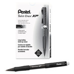 Pentel Twist-Erase EXPRESS Mechanical Pencil, 0.9 mm, HB (#2), Black Lead, Black Barrel, Dozen View Product Image