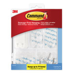 Command Clear Hooks and Strips, Assorted Sizes, Plastic, 0.05 lb; 2 lb; 4-16 lb Capacities, 16 Picture Strips/15 Hooks/22 Strips/Pack (MMM17232ES) Product Image 