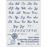 Pacon Ruled Chart Tablet - 25 Sheets - Spiral Bound - Ruled Front Ruling - 1" Ruled - 24" x 32" Sheet Size Product Image 
