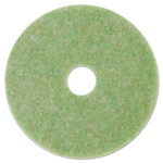 3M Low-Speed TopLine Autoscrubber Floor Pads 5000, 17" Diameter, Green/Amber, 5/Carton (MMM18049) View Product Image
