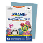 Prang SunWorks Construction Paper, 50 lb Text Weight, 9 x 12, Sky Blue, 50/Pack (PAC7603) View Product Image